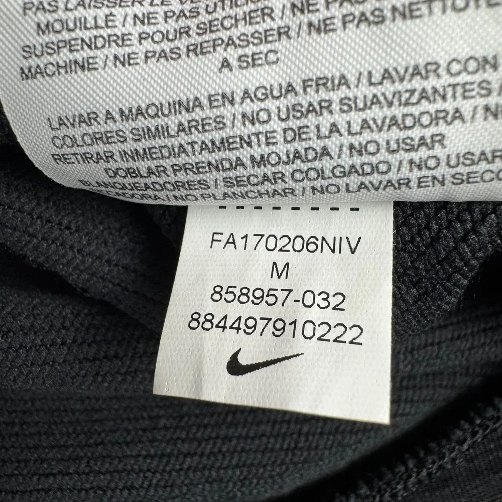 Nike Dri Fit Hoodie Pullover Just Do It Polyester Black Womens Medium M